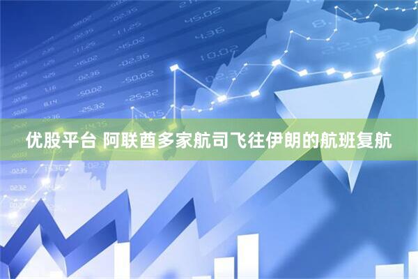 优股平台 阿联酋多家航司飞往伊朗的航班复航